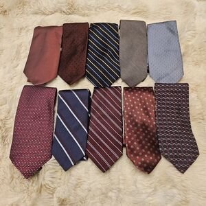 Lot Of 10 Brook Brothers Men's Silk Tie Assorted Colors